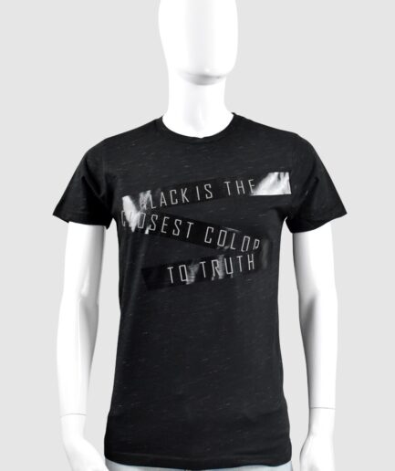Playera Manga Corta "BLACK IS THE CLOSEST COLOR" Hombre