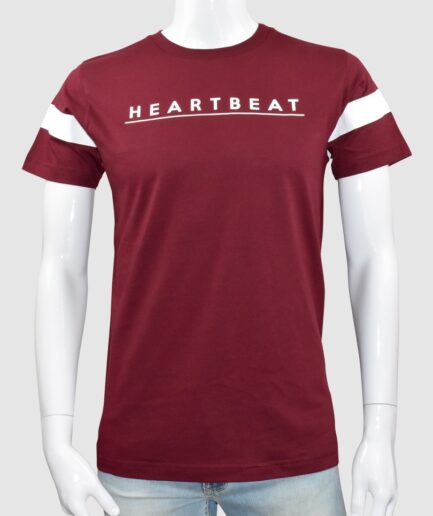 Playera Manga Corta "HEARTBEAT" Hombre