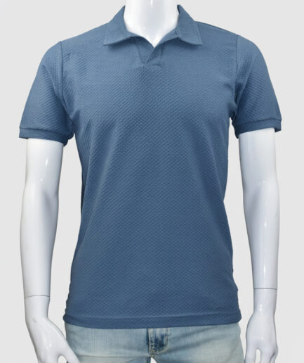 Playera Polo Manga Corta sin Botón Hombre